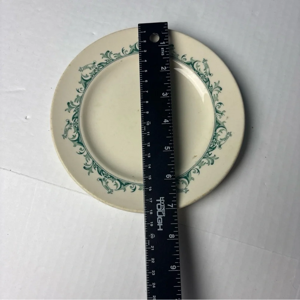 Vintage Mayer Curtis China Side Plate 7” Diameter Beige Green Decorative Serving